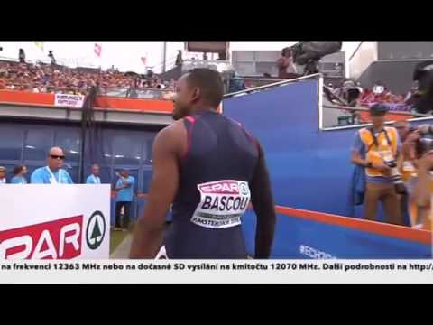 194 Dimitri Bascou 110m Hurdles Semifinal 3 Men's HD European Athletics Championships Amsterdam 2016