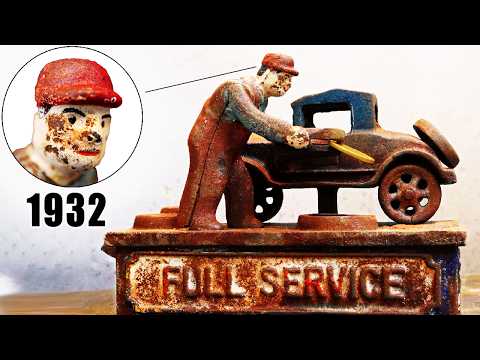 Restoration Of Vintage Mechanical Coin Bank - FULL SERVICE 1932
