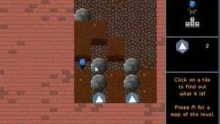 Crazy Crystals - Puzzle level 9: Push the Rock.