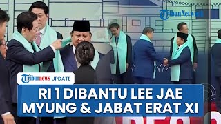Momen Hangat Prabowo saat Dibantu Presiden Korsel Pakai Selempang hingga Dekati Xi Jinping Salaman