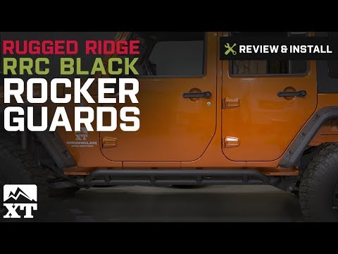 Jeep Wrangler Rugged Ridge RRC Black Rocker Guards (2007-2017 JK) Review & Install