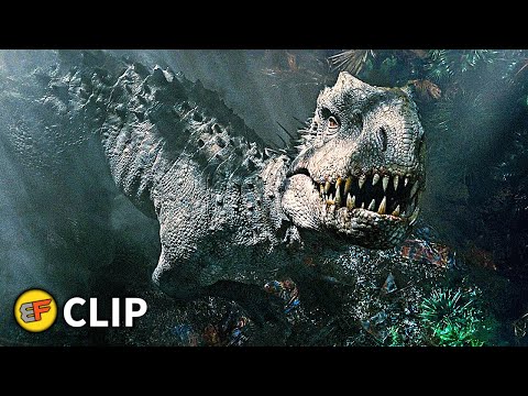 Indominus Rex Attacks Owen & Claire Scene | Jurassic World (2015) Movie Clip HD 4K