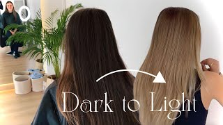 High impact balayage backcombing technique for blonde highlight clients