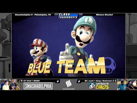 Smashadelphia 2 - Luck + Redeemer Z vs Vivid + BONK - SSB4 Winners - Smash Wii U