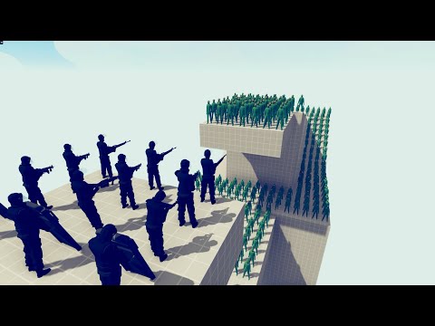 SWAT vs 100 Units - Totally Accurate Battle Simulator TABS