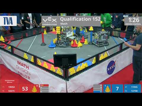 2018 VRC Math Q152 - 1965A 5327C vs 1104S 1275B - 134 to 82