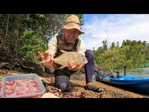 The Humble Trevally | Kayak Fishing Alone in the Tropics (Ocean to Plate)