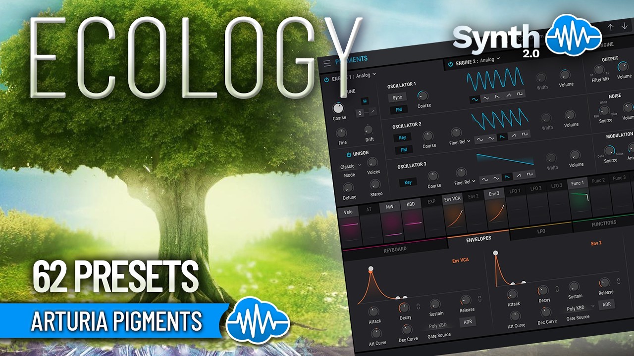 TPL114 - Ecology - Arturia Pigments - Analog Lab ( 62 presets ) - Video Preview 1