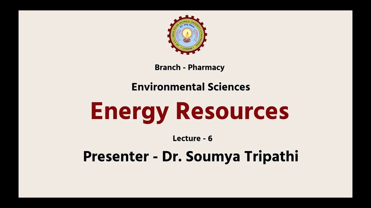Environmental Sciences  | Energy Resourses | AKTU Digital Education