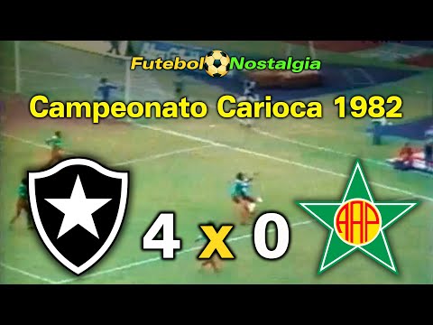 Botafogo 4 x 0 Portuguesa-RJ - 02-10-1982 ( Campeonato Carioca )