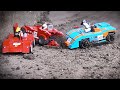 LEGO 1970 Sportscars MOC crash compilation 1000fps