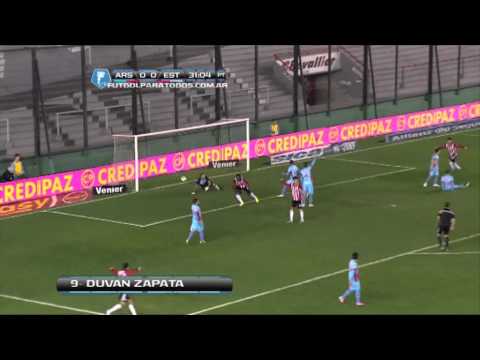 Gol Zapata. Arsenal 0 Estudiantes 1. Torneo Inicial 2013. Fecha 1. Fútbol Para Todos.