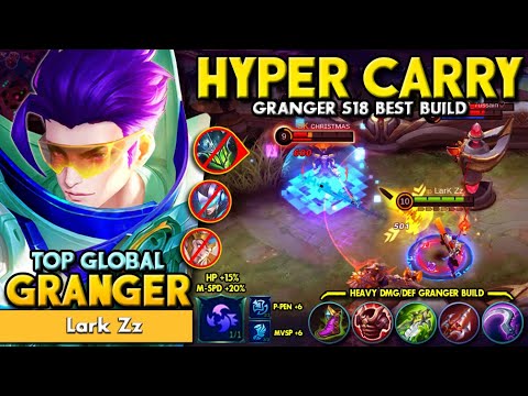 100% Headshots! Very Aggressive Granger Gameplay 2021! Granger Best Build 2021 by Lark | MLBB