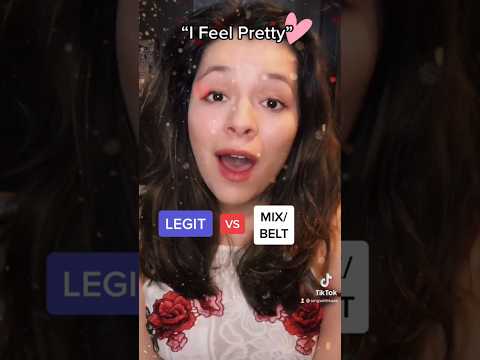 Legit vs Mix/Belt...I think there is a clear winner here 😅 #westsidestory