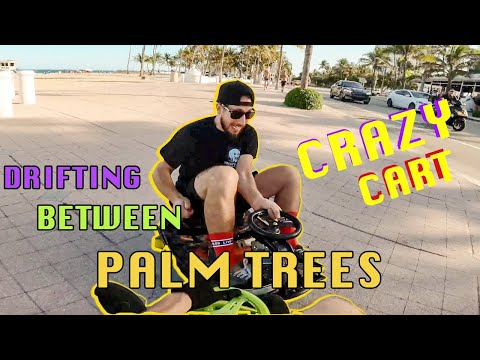Crazy Cart Drifting Between Palm Trees || WooGlobe