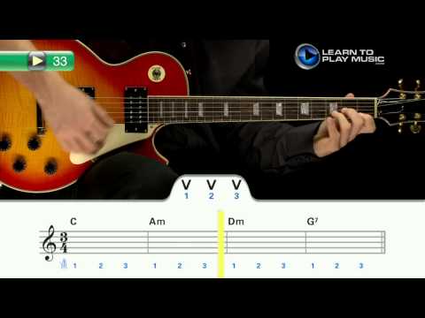 Ex033 How to Play Guitar - Rhythm Guitar Lessons for Beginners