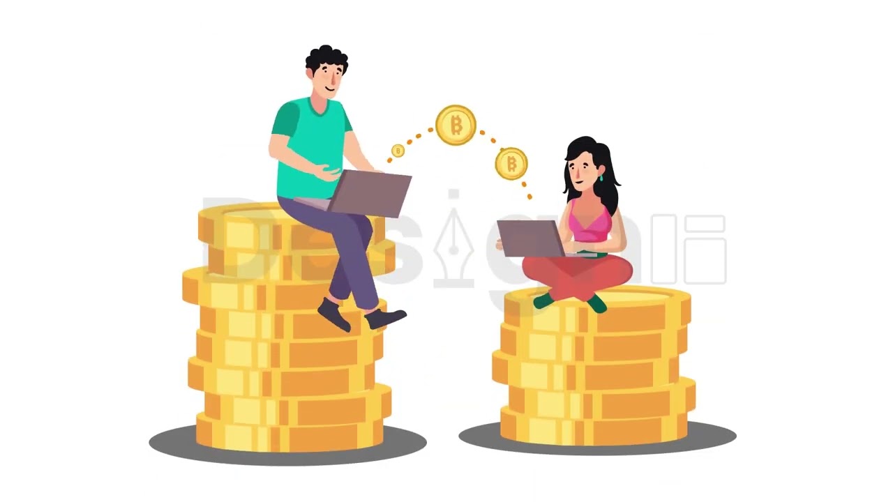 Crypto, Bitcoin Animation Premiere Pro Templates | 2D Animation | Stock Vector Images