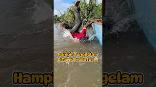 Download lagu Exciting!!!😱Pulled by a predator until it falls into the water😱😱 #fishing #fishing #babon #predator mp3