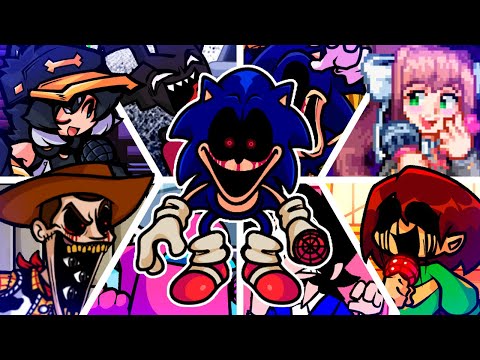 TOO SLOW RERUN but Every Turn a Different Character Sings 🎶⚡ (FNF Sonic.exe Rerun Everyone Sings It)