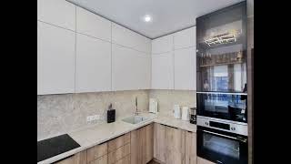 Современная угловая белая кухня с подсветкой Проект 156 фото 5