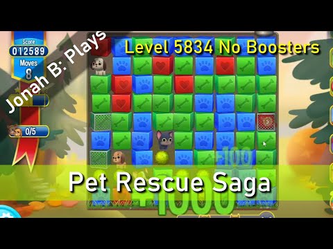 Pet Rescue Saga Level 5834 No Boosters