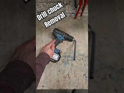 Removing a chuck on a cordless drill. #drill #chuck #repair #holidayswithshorts #tools #repair #DIY