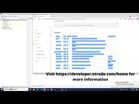 Algorithmic Trading Software Series Trading Options Using Etrade Developer Api Video 1