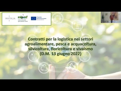 , title : 'Contratti per la logistica nell'agroalimentare pesca acquacoltura silvicoltura floricoltura vivaismo'