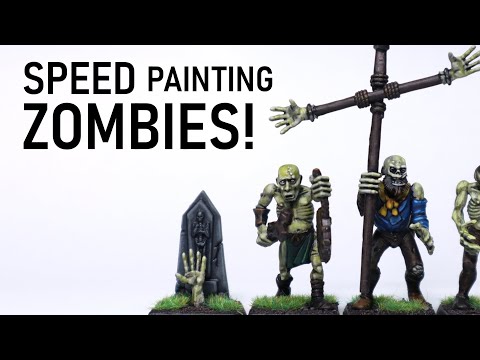Speed Painting Warhammer ZOMBIES!