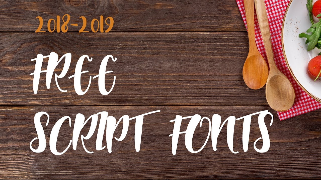 Fresh and beautiful free script fonts. Hand-lettered typefaces inspiration gallery