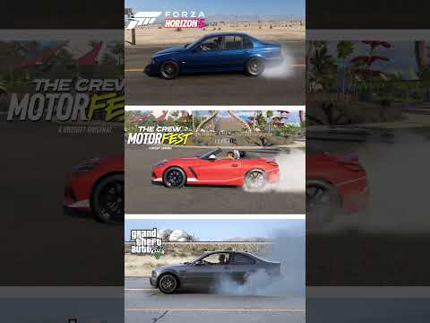 Forza Horizon 5 vs The Crew Motorfest vs GTA 5 - Burnout Comparison