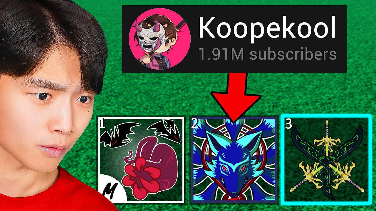 Blox Fruits but YouTubers Decide my Powers