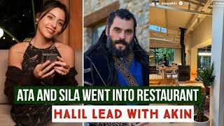 Sila Turkoglu and Ata Yildiz Went to Restaurant !Halil Ibrahim Ceyhan Lead with Akin Akinozu