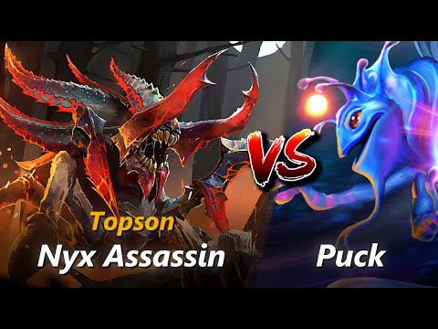 Topson mid Nyx Assassin vs Puck | First 10 minutes