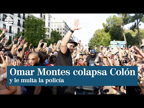 Omar Montes colapsa Colón subido en un Ferrari y acaba multado por la policía