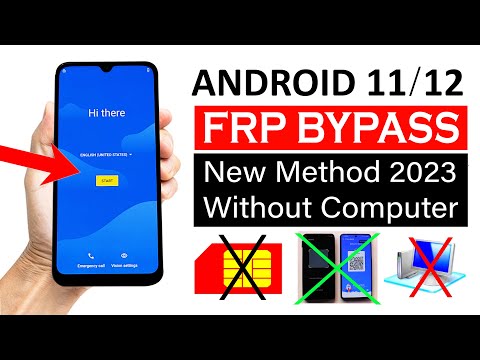 All Mobile ANDROID 11/12 Devices Google Account Bypass ✅ (without computer) Easy Method