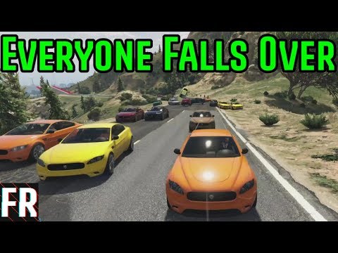 Gta 5 Challenge - Everyone Falls Over