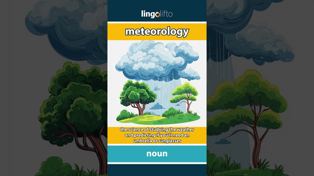 🇬🇧 Meteorology Meaning : Flash Card : Learn English Vocabulary
