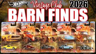 Unboxing 2026 Hot Wheels Vintage Club Series - BARN FINDS!