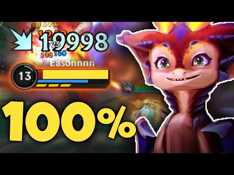 Wild Rift Smolder One Shot Delete 100% Performance in Dragon Lane!