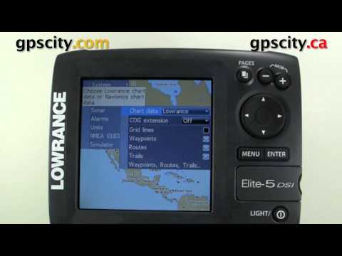 Lowrance Elite 5 Video Manual - Selecting Charts to View