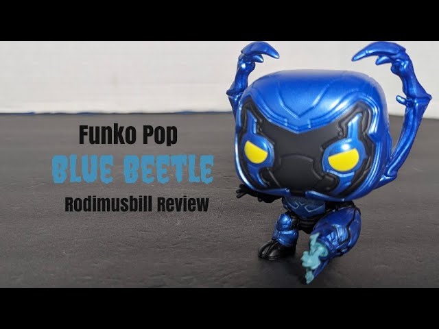 Vídeo relacionado con Funko Pop! Movies: Blue Beetle - Escarabajo azul agachado brilla en la oscuridad (persecución) incluido con un protector de ático de Byron