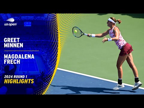 Greet Minnen vs. Magdalena Frech Highlights | 2024 US Open Round 1