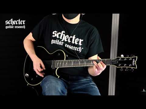 Schecter Solo-II Blackjack Electric Guitar - Black Gloss Finish image 13