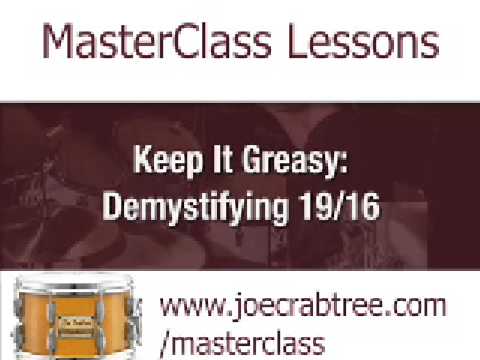 Drum Lesson : Keep It Greasy: Demystifying odd time signatures. Lesson 10 from joecrabtree.com