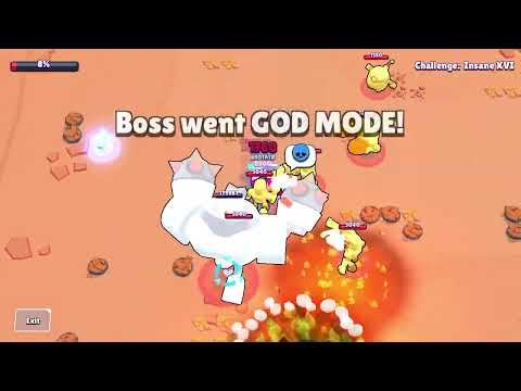 Some casual GOD MODE boss gameplay #brawlstars #boss