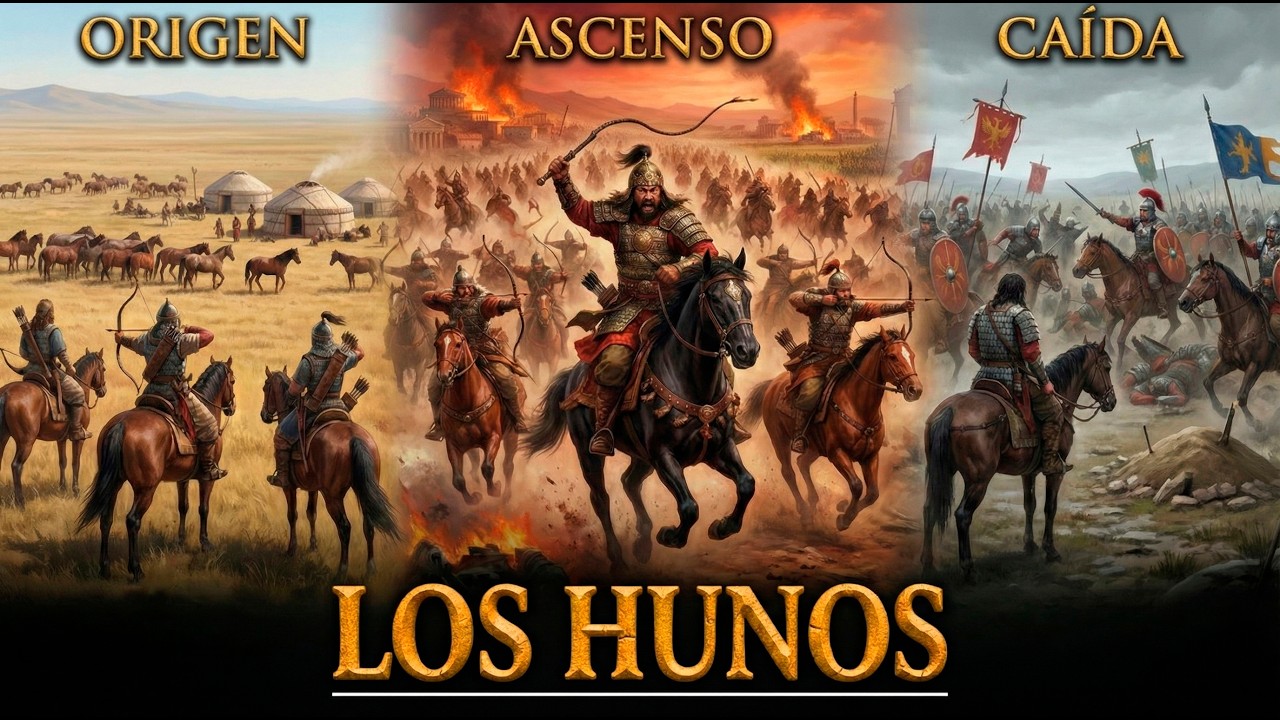 ¡La Historia de los HUNOS: Los Peores Bárbaros Que Hicieron Temblar de Miedo a ROMA!