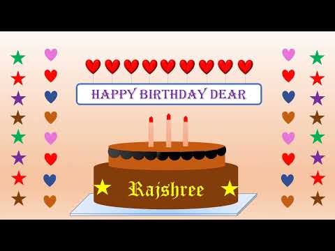 Happy Birthday Rajshree