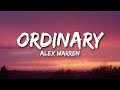 Alex Warren Ordinary 1 HOUR Lyrics