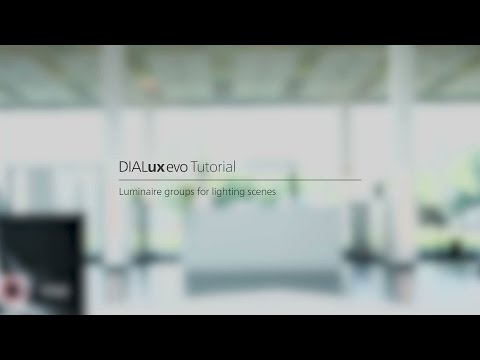 DIALux evo Tutorials for Beginners part 21 — Luminaire groups for lighting scenes